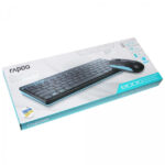 Rapoo 8000 Blue Wireless Keyboard & Mouse Combo With Bangla