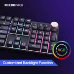 Micropack GK-30 ARES RGB Mechanical (Blue Switch) Wired Black Gaming Keyboard