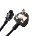 Desktop AC Power Cable 3 Pin High Quality 1.5M White Fuse
